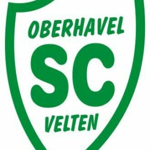 Grün-weißes Wappen des SC Oberhavel Velten als Aufklebermotiv.