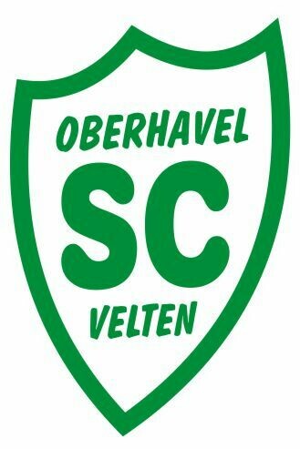 Grün-weißes Wappen des SC Oberhavel Velten als Aufklebermotiv.