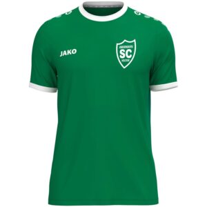 Grünes JAKO One Trikot mit weißen Abschlüssen an Kragen und Ärmeln sowie weißem SCO-Wappen.