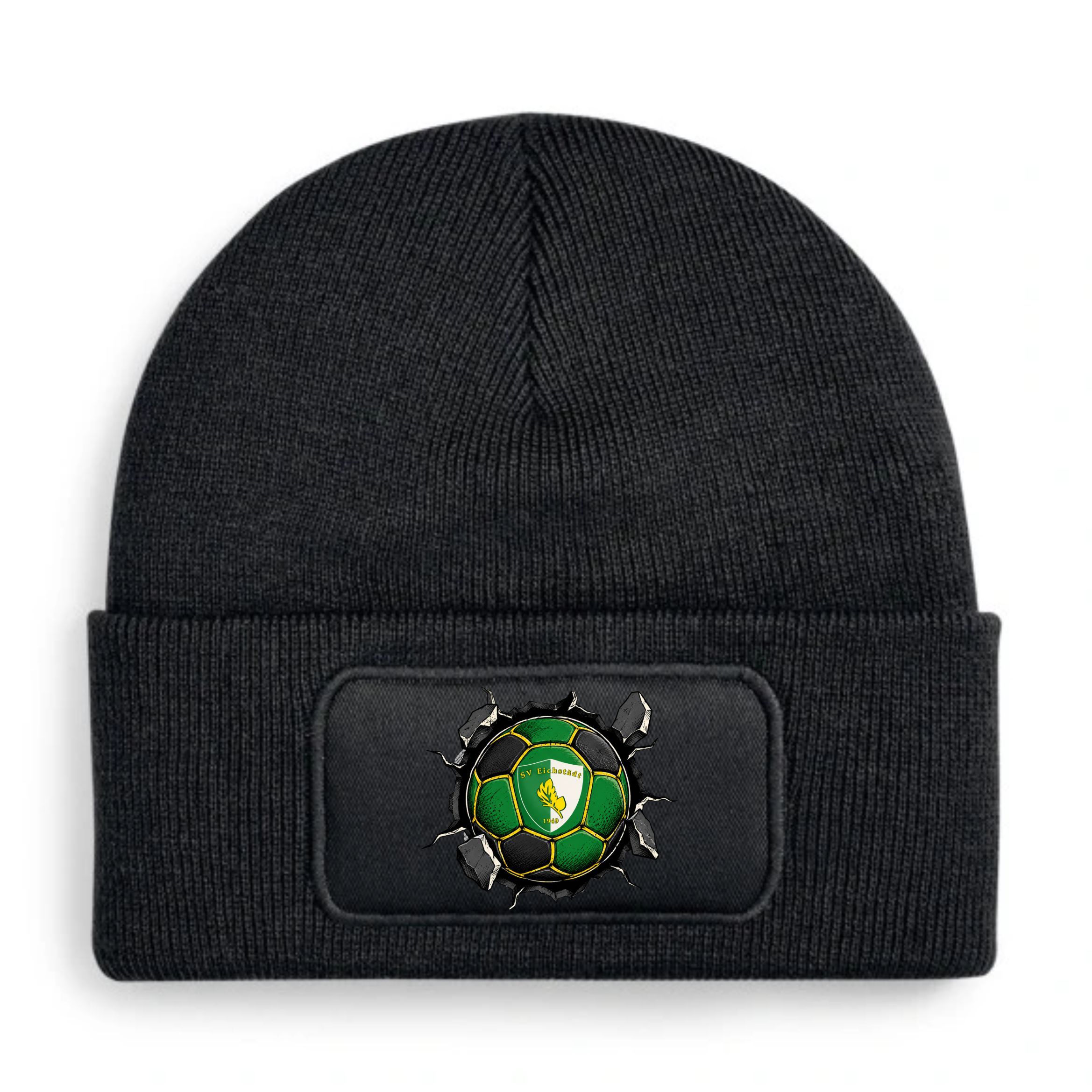 SV Eichstädt Patch Beanie – Farb- und Motivbeispiel black