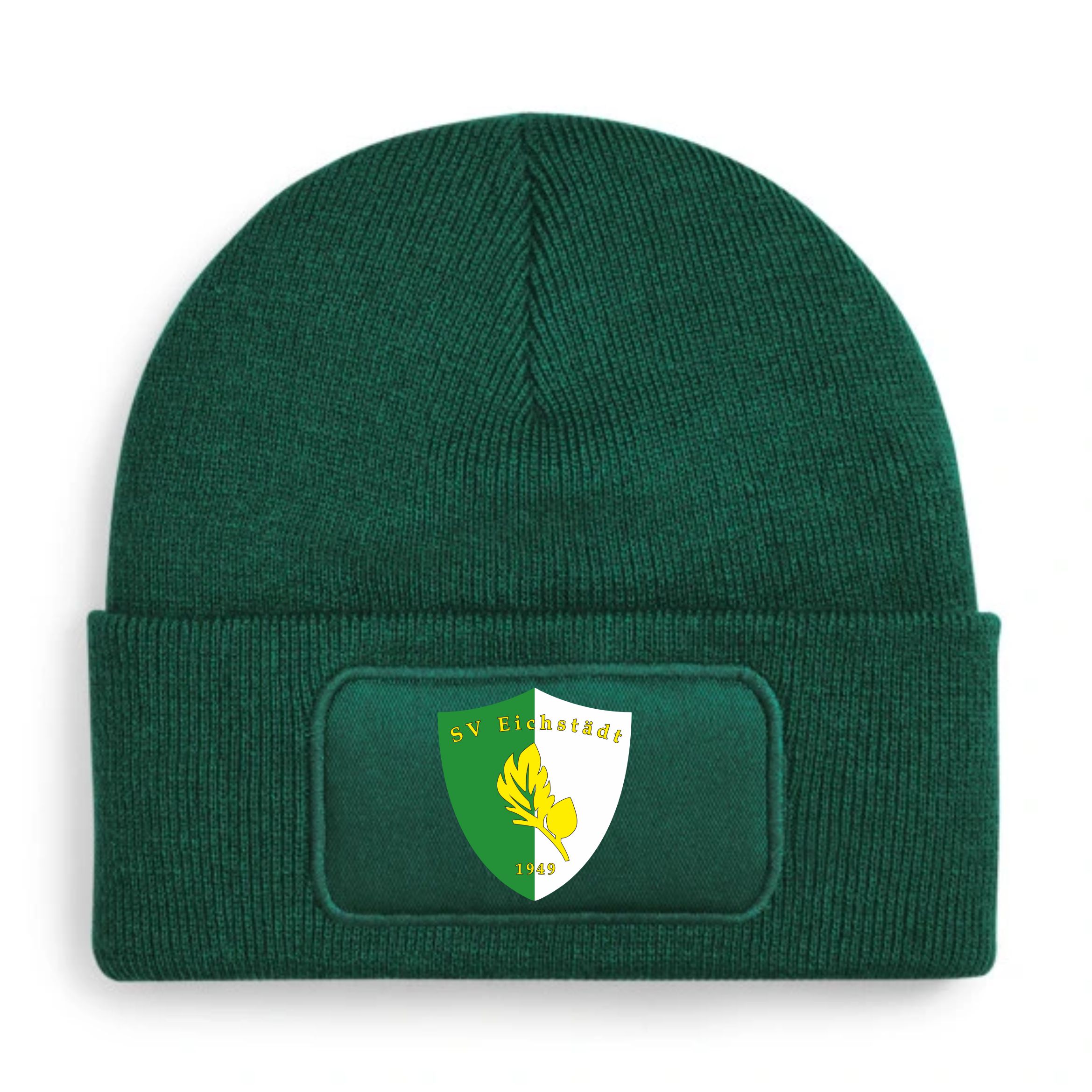 SV Eichstädt Patch Beanie – Farb- und Motivbeispiel green