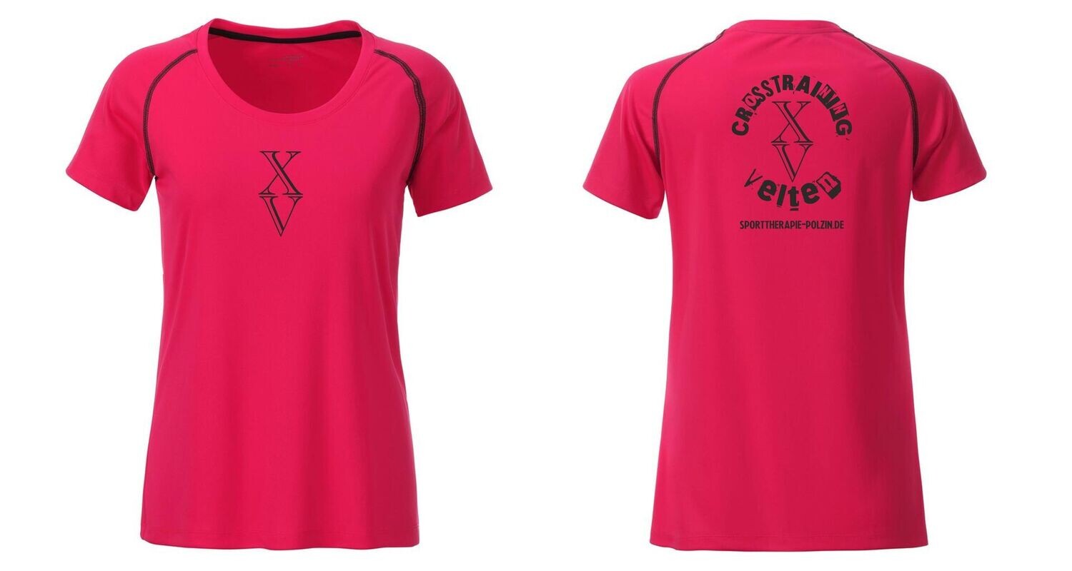 JN Ladies' Sports T-Shirt tailliert cross – Bild 3