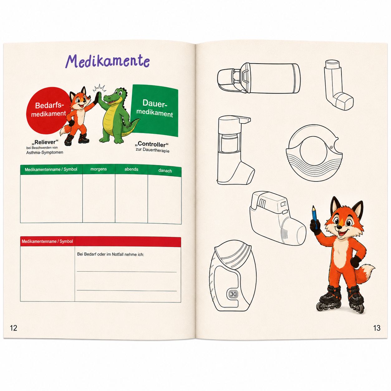Asthmaschulung – Arbeitsheft (5–8 Jahre) | 5 Hefte (1 VE) – Bild 8