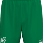JAKO Trainingsshort One grün mit weißem Beinabschluss und SCO-Druck