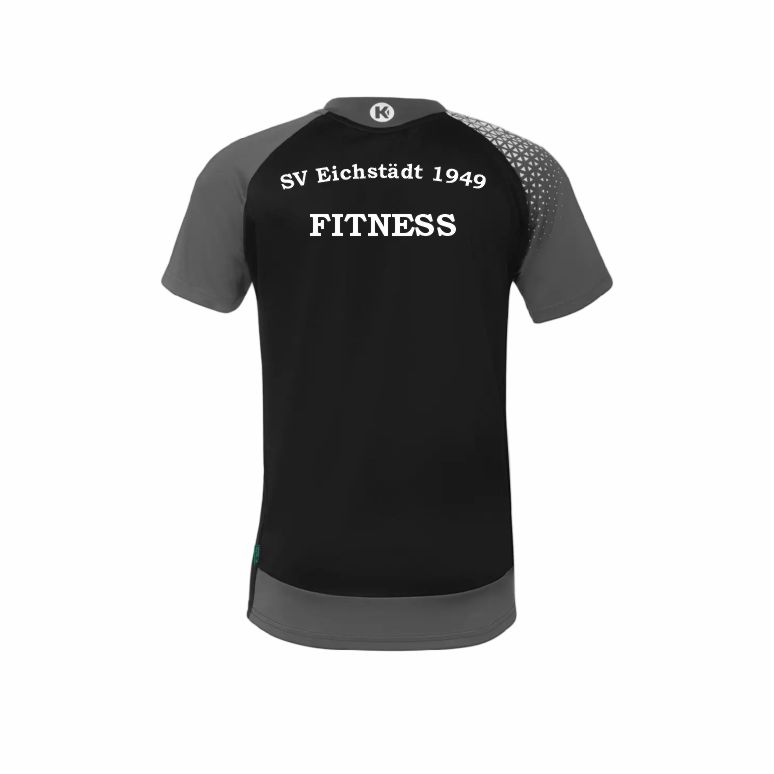 Druckbeispiel: FITNESS unter dem Vereinsnamen auf dem Rücken